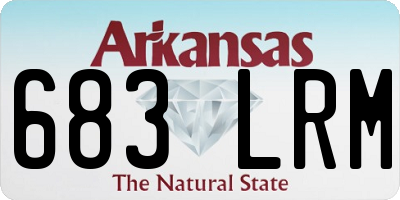 AR license plate 683LRM