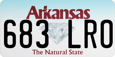 AR license plate 683LRO