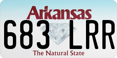 AR license plate 683LRR