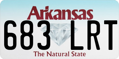 AR license plate 683LRT