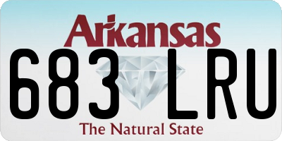AR license plate 683LRU