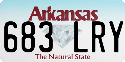 AR license plate 683LRY