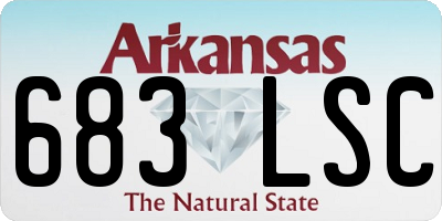 AR license plate 683LSC