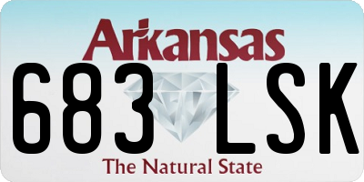 AR license plate 683LSK