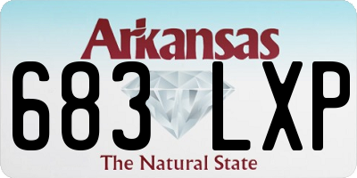 AR license plate 683LXP