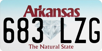 AR license plate 683LZG