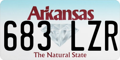 AR license plate 683LZR