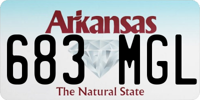 AR license plate 683MGL