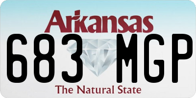 AR license plate 683MGP