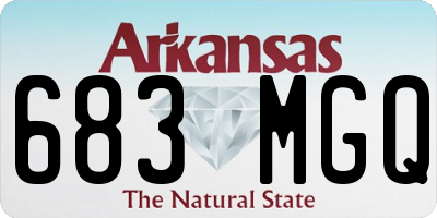AR license plate 683MGQ