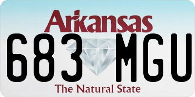 AR license plate 683MGU