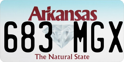 AR license plate 683MGX