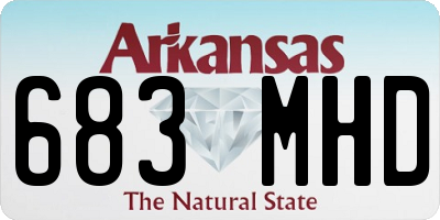 AR license plate 683MHD
