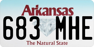 AR license plate 683MHE