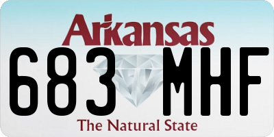AR license plate 683MHF