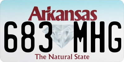 AR license plate 683MHG
