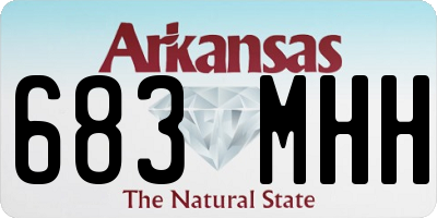 AR license plate 683MHH