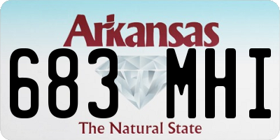 AR license plate 683MHI