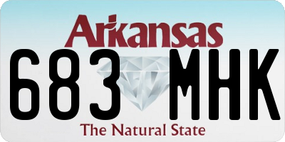 AR license plate 683MHK