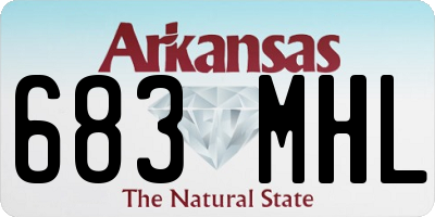 AR license plate 683MHL