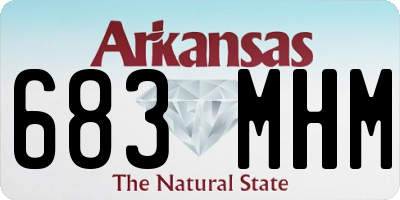 AR license plate 683MHM