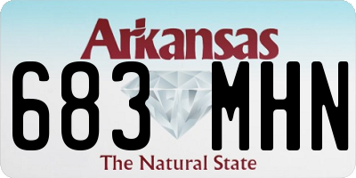 AR license plate 683MHN