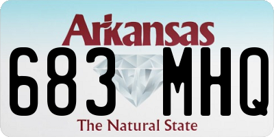 AR license plate 683MHQ