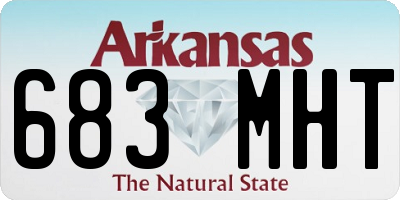 AR license plate 683MHT
