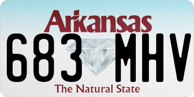 AR license plate 683MHV