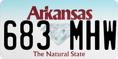 AR license plate 683MHW