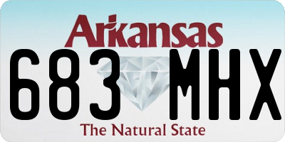 AR license plate 683MHX