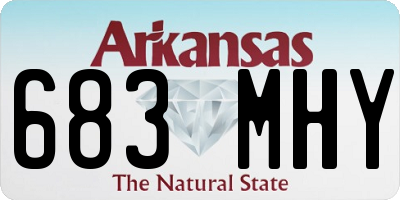 AR license plate 683MHY