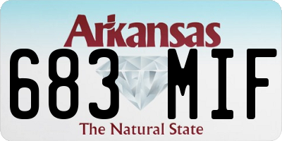 AR license plate 683MIF