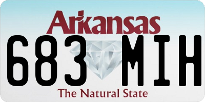 AR license plate 683MIH