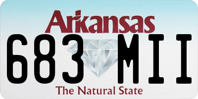 AR license plate 683MII