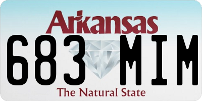 AR license plate 683MIM