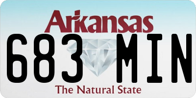 AR license plate 683MIN