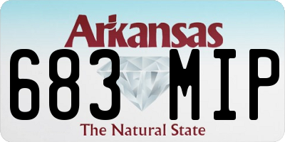 AR license plate 683MIP