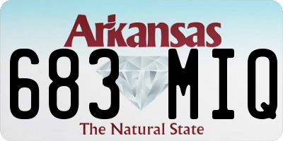 AR license plate 683MIQ