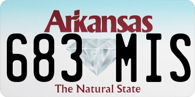 AR license plate 683MIS