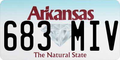 AR license plate 683MIV