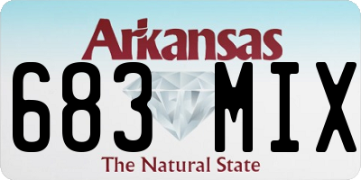 AR license plate 683MIX
