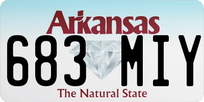 AR license plate 683MIY