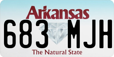 AR license plate 683MJH