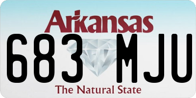 AR license plate 683MJU