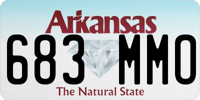 AR license plate 683MMO