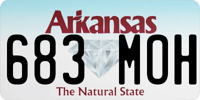 AR license plate 683MOH