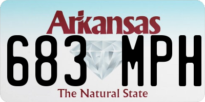 AR license plate 683MPH
