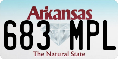 AR license plate 683MPL