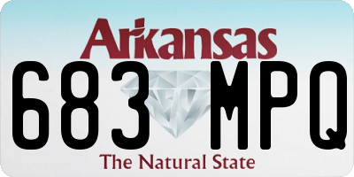 AR license plate 683MPQ